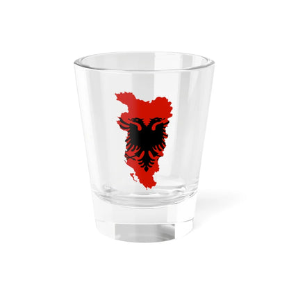 Flag-map of Greater Albania (Albania) Shot Glass 1.5oz 1.5oz - Go Mug Yourself
