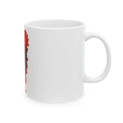 Flag-map of Greater Albania (Albania) White Coffee Mug - Go Mug Yourself