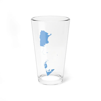 Flag-map of Greater Argentina (Argentina) Pint Glass 16oz 16oz - Go Mug Yourself