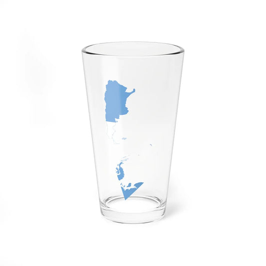Flag-map of Greater Argentina (Argentina) Pint Glass 16oz 16oz - Go Mug Yourself