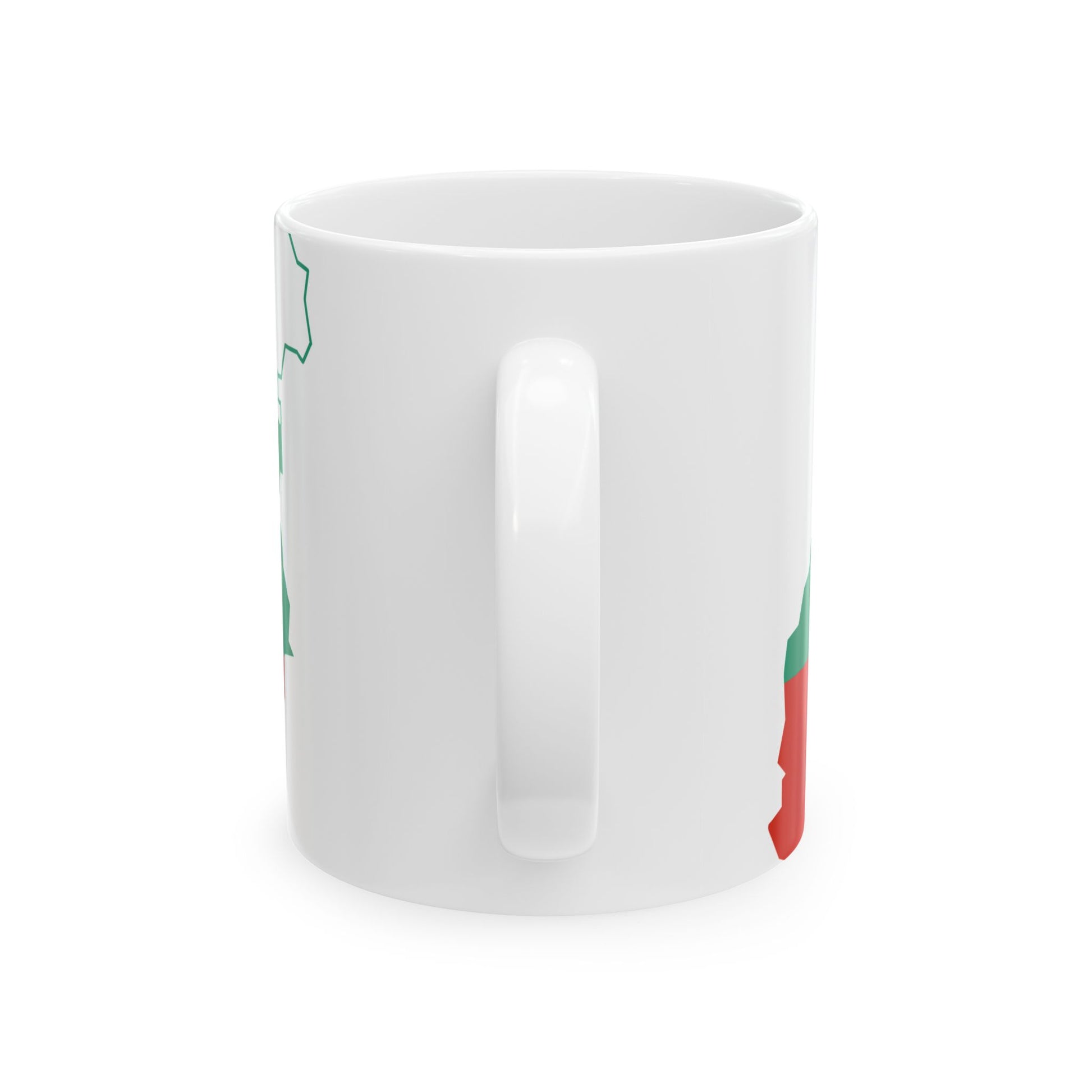 Flag-map of Greater Bulgaria (Bulgaria) White Coffee Mug-Go Mug Yourself