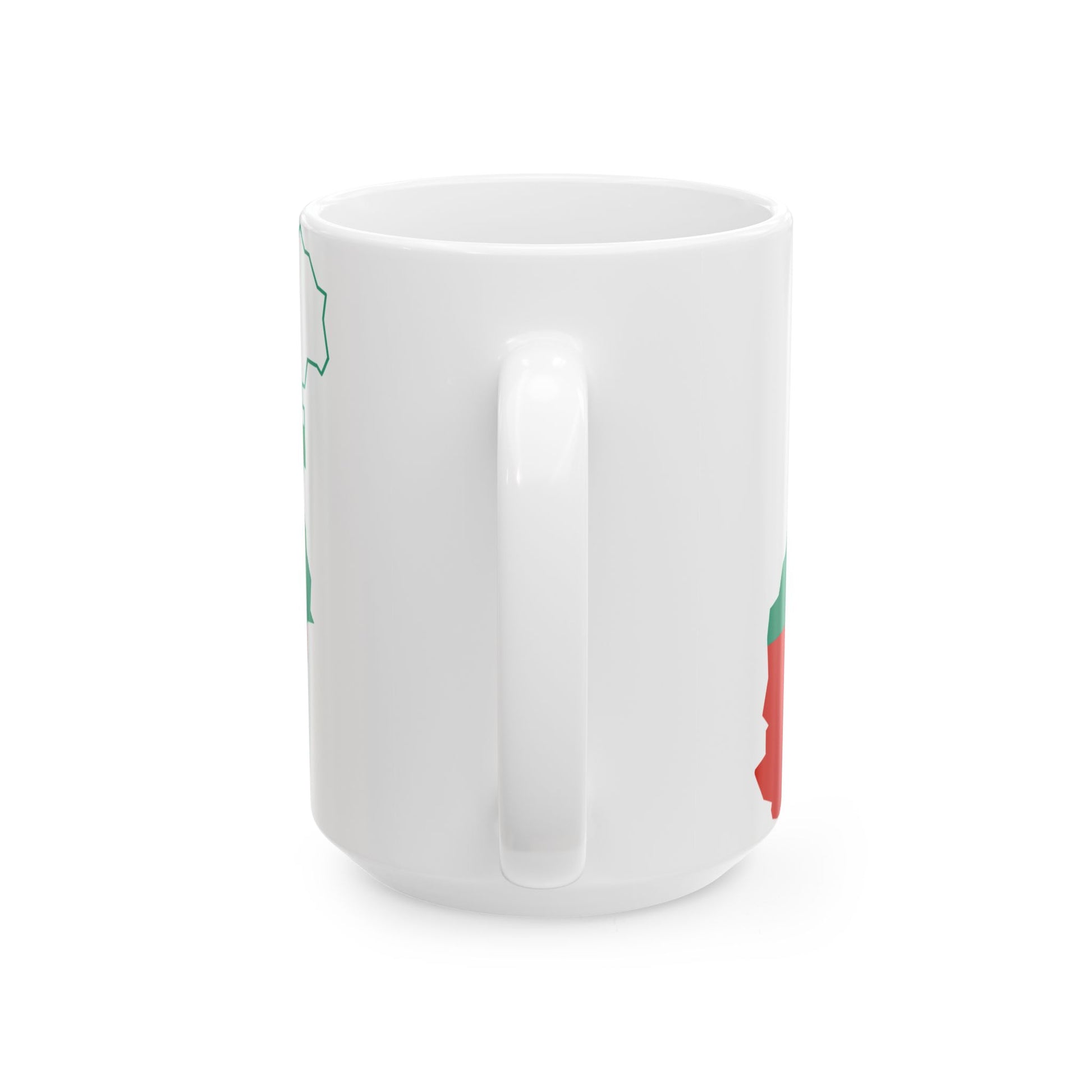 Flag-map of Greater Bulgaria (Bulgaria) White Coffee Mug-Go Mug Yourself