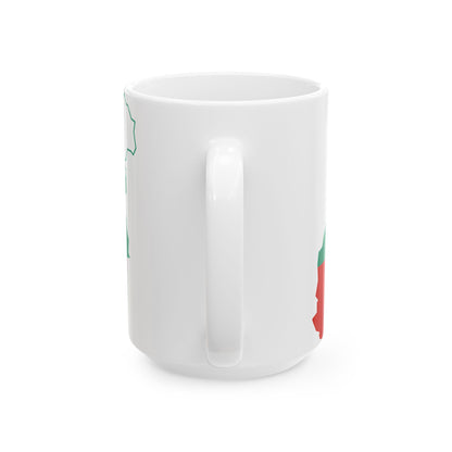 Flag-map of Greater Bulgaria (Bulgaria) White Coffee Mug-Go Mug Yourself