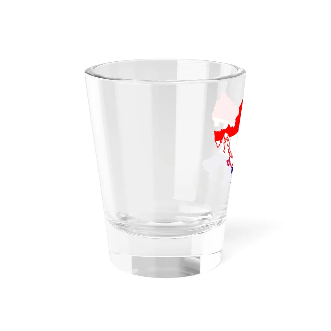Flag-map of Greater Croatia (Croatia) Shot Glass 1.5oz - Go Mug Yourself