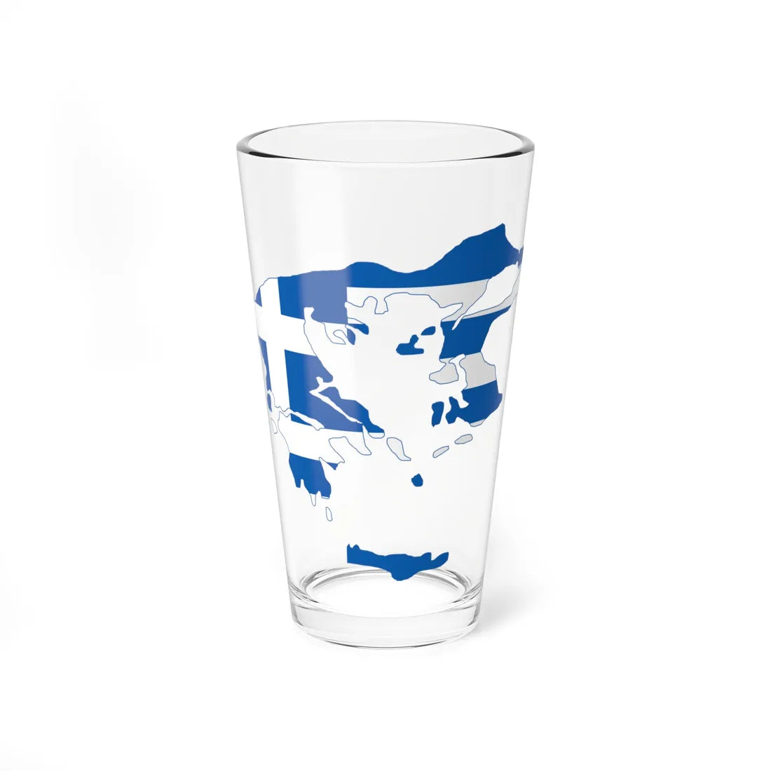 Flag-map of Greater Greece Megali Idea (Greece) Pint Glass 16oz 16oz - Go Mug Yourself