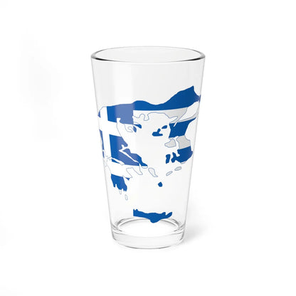 Flag-map of Greater Greece Megali Idea (Greece) Pint Glass 16oz 16oz - Go Mug Yourself