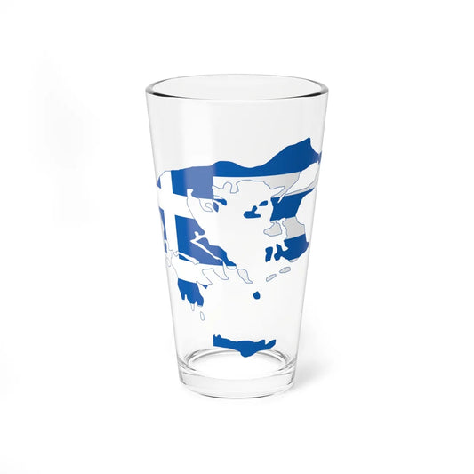 Flag-map of Greater Greece Megali Idea (Greece) Pint Glass 16oz 16oz - Go Mug Yourself