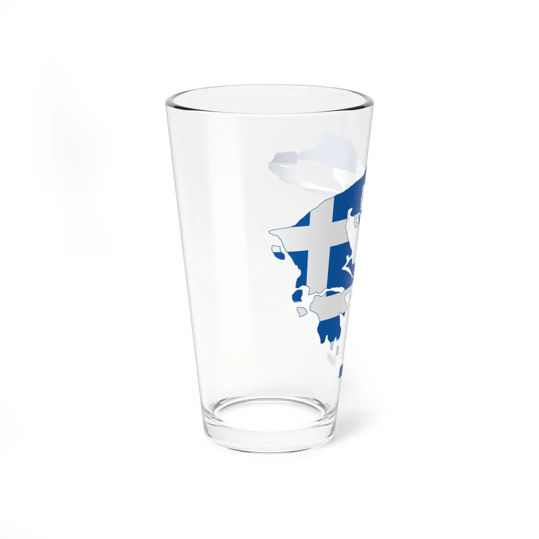 Flag-map of Greater Greece Megali Idea (Greece) Pint Glass 16oz - Go Mug Yourself