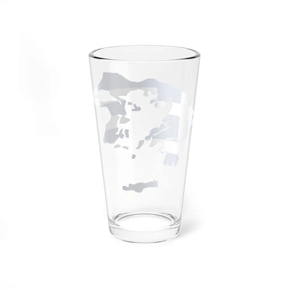 Flag-map of Greater Greece Megali Idea (Greece) Pint Glass 16oz - Go Mug Yourself