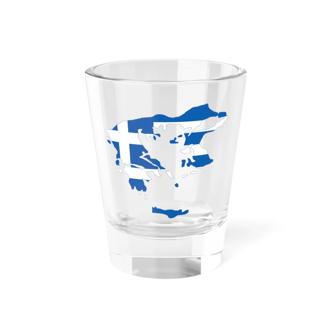 Flag-map of Greater Greece Megali Idea (Greece) Shot Glass 1.5oz 1.5oz - Go Mug Yourself