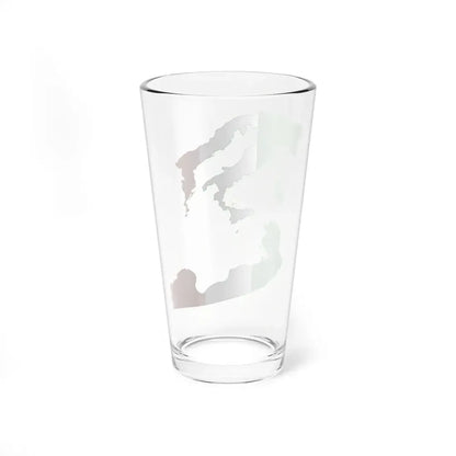 Flag map of Greater Italy (Italy) Pint Glass 16oz - Go Mug Yourself