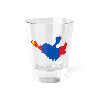 Flag-map of Greater Mongolia (Mongolia) Shot Glass 1.5oz 1.5oz - Go Mug Yourself