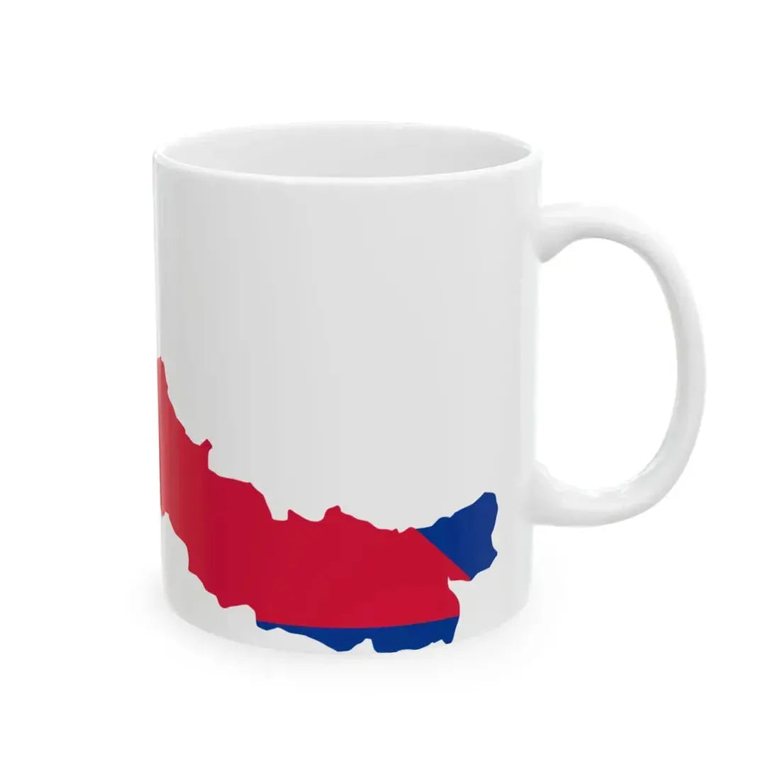 Flag-map of Greater Nepal (Nepal) White Coffee Mug - Go Mug Yourself