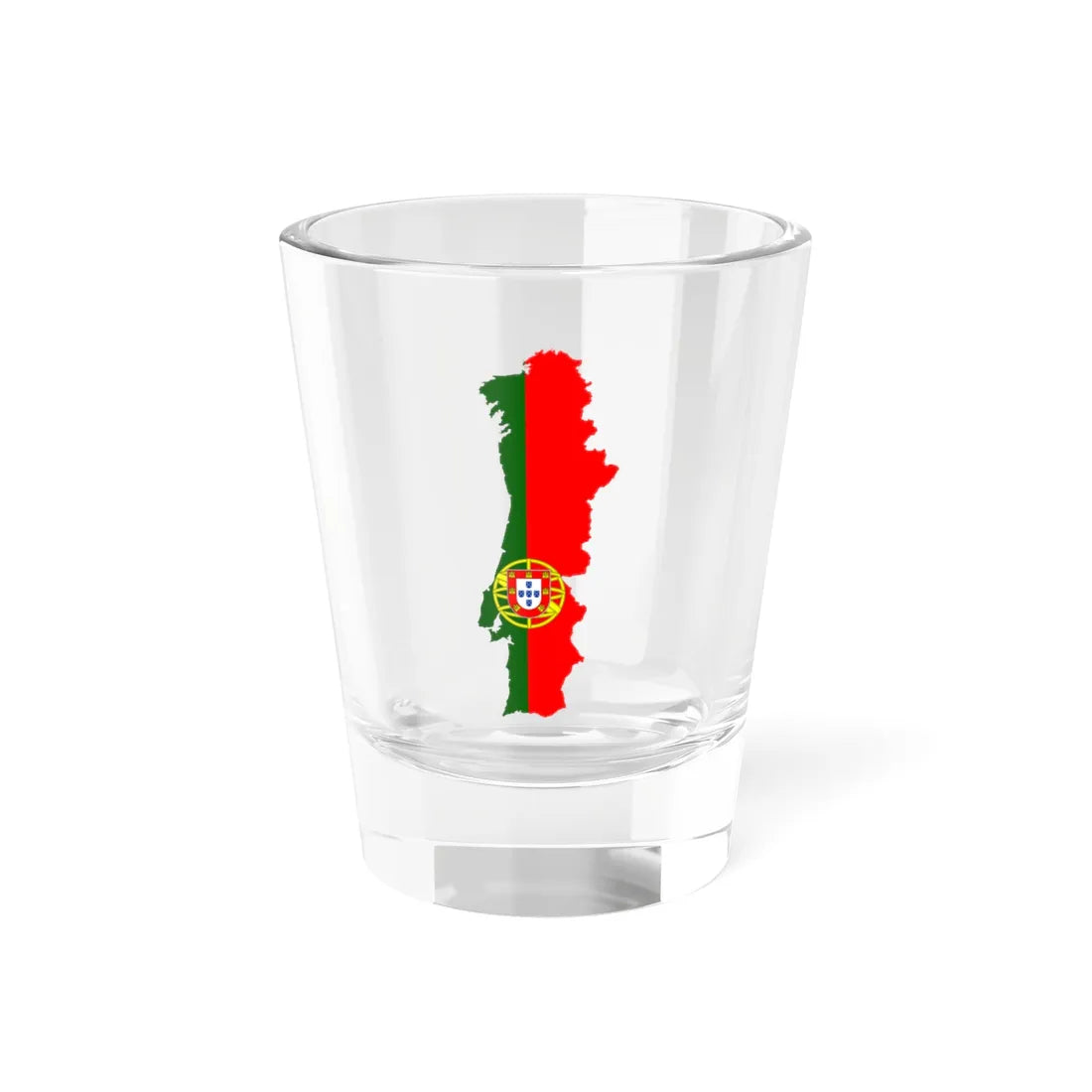Flag-map of Greater Portugal (Portugal) Shot Glass 1.5oz 1.5oz - Go Mug Yourself