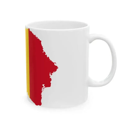 Flag map of Greater Romania (Oman) White Coffee Mug - Go Mug Yourself