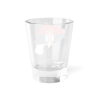 Flag-map of Greater Serbia (Serbia) Shot Glass 1.5oz - Go Mug Yourself