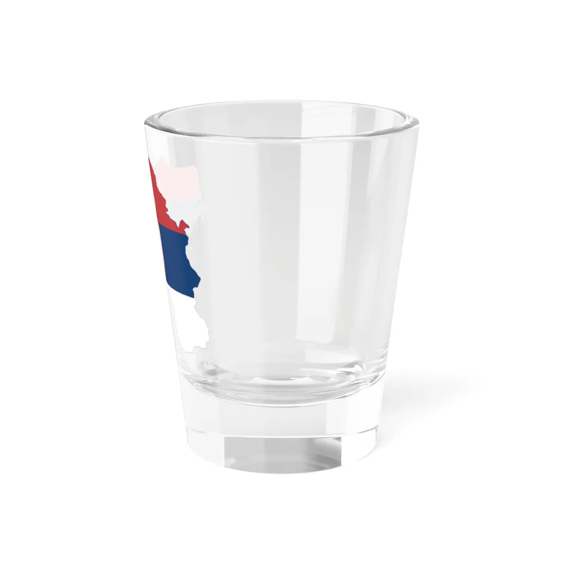 Flag-map of Greater Serbia (Serbia) Shot Glass 1.5oz - Go Mug Yourself