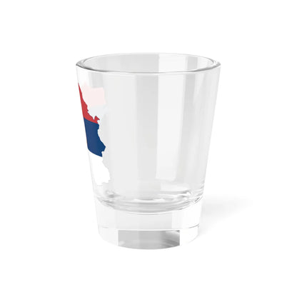Flag-map of Greater Serbia (Serbia) Shot Glass 1.5oz - Go Mug Yourself