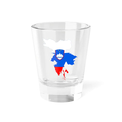 Flag-map of Greater Slovenia (Slovenia) Shot Glass 1.5oz 1.5oz - Go Mug Yourself