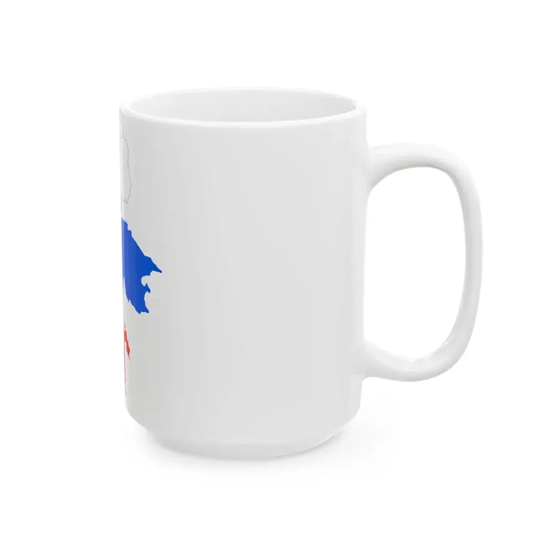 Flag-map of Greater Slovenia (Slovenia) White Coffee Mug - Go Mug Yourself