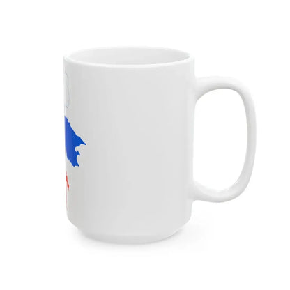 Flag-map of Greater Slovenia (Slovenia) White Coffee Mug - Go Mug Yourself