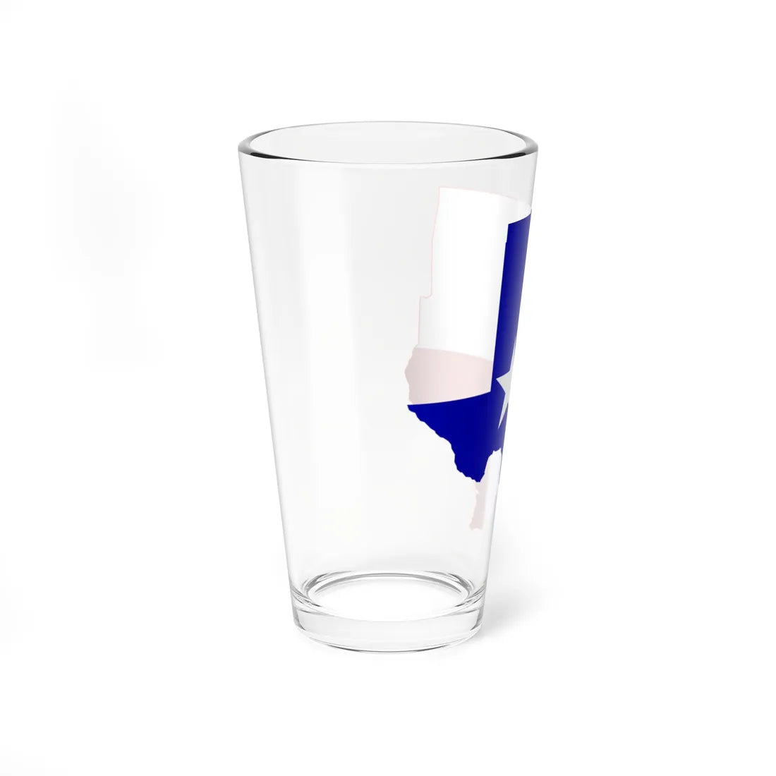 Flag Map of Greater Texas (United States) Pint Glass 16oz - Go Mug Yourself