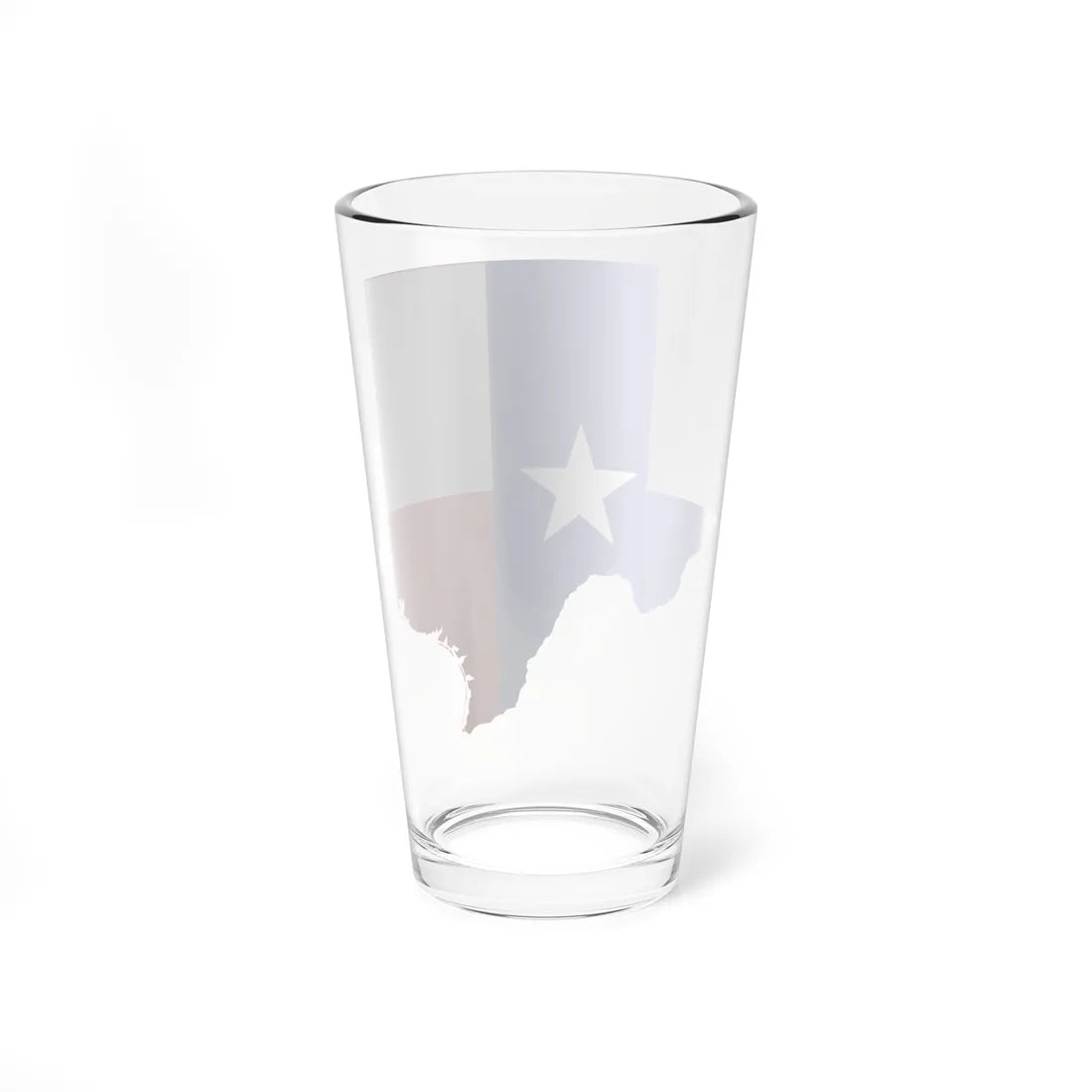 Flag Map of Greater Texas (United States) Pint Glass 16oz - Go Mug Yourself
