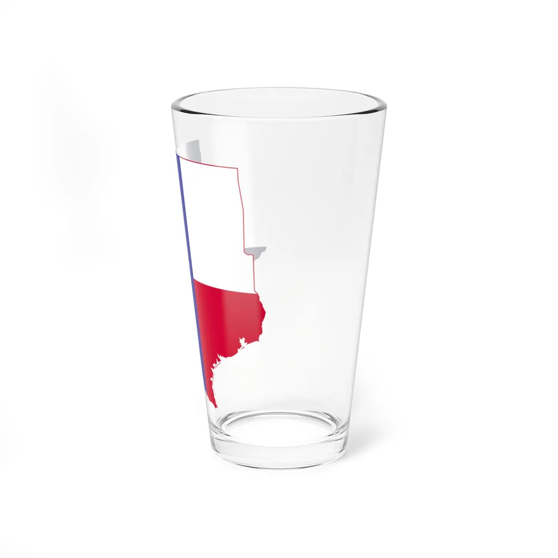 Flag Map of Greater Texas (United States) Pint Glass 16oz - Go Mug Yourself