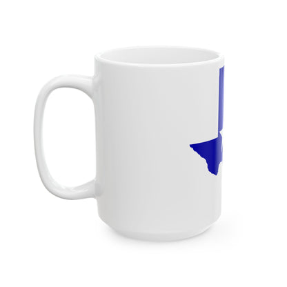 Flag Map of Greater Texas (United States) White Coffee Mug-Go Mug Yourself