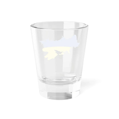 Flag-map of Greater Ukraine (Ukraine) Shot Glass 1.5oz - Go Mug Yourself