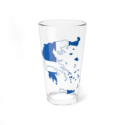 Flag-map of Greece 1822-1978 (Greece) Pint Glass 16oz 16oz - Go Mug Yourself
