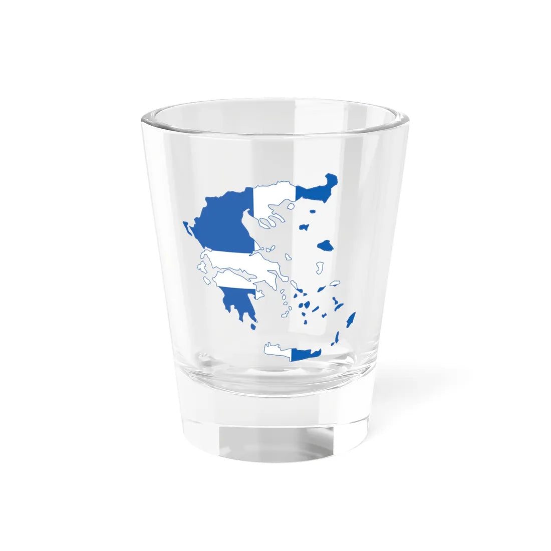 Flag-map of Greece 1822-1978 (Greece) Shot Glass 1.5oz 1.5oz - Go Mug Yourself
