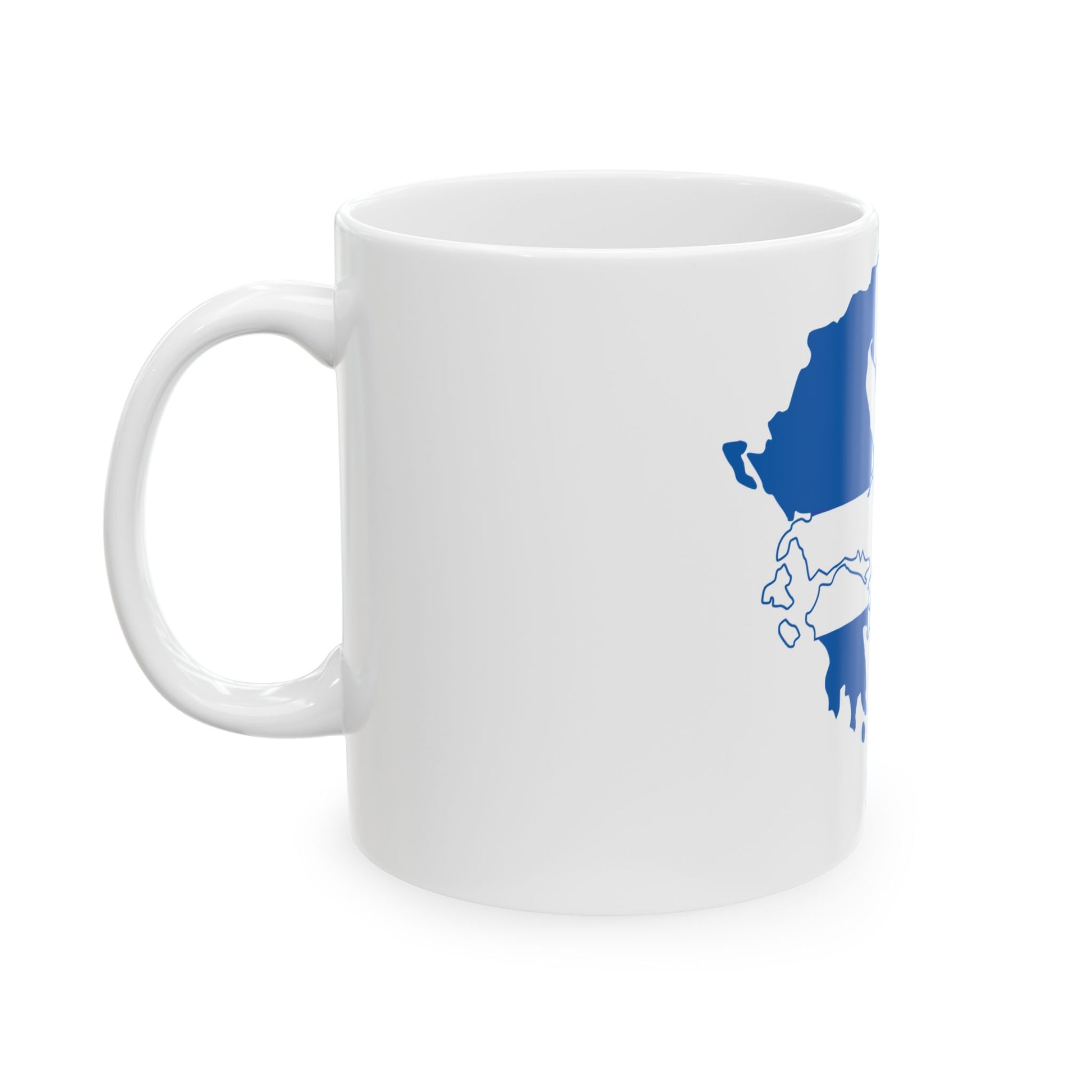 Flag-map of Greece 1822-1978 (Greece) White Coffee Mug-Go Mug Yourself