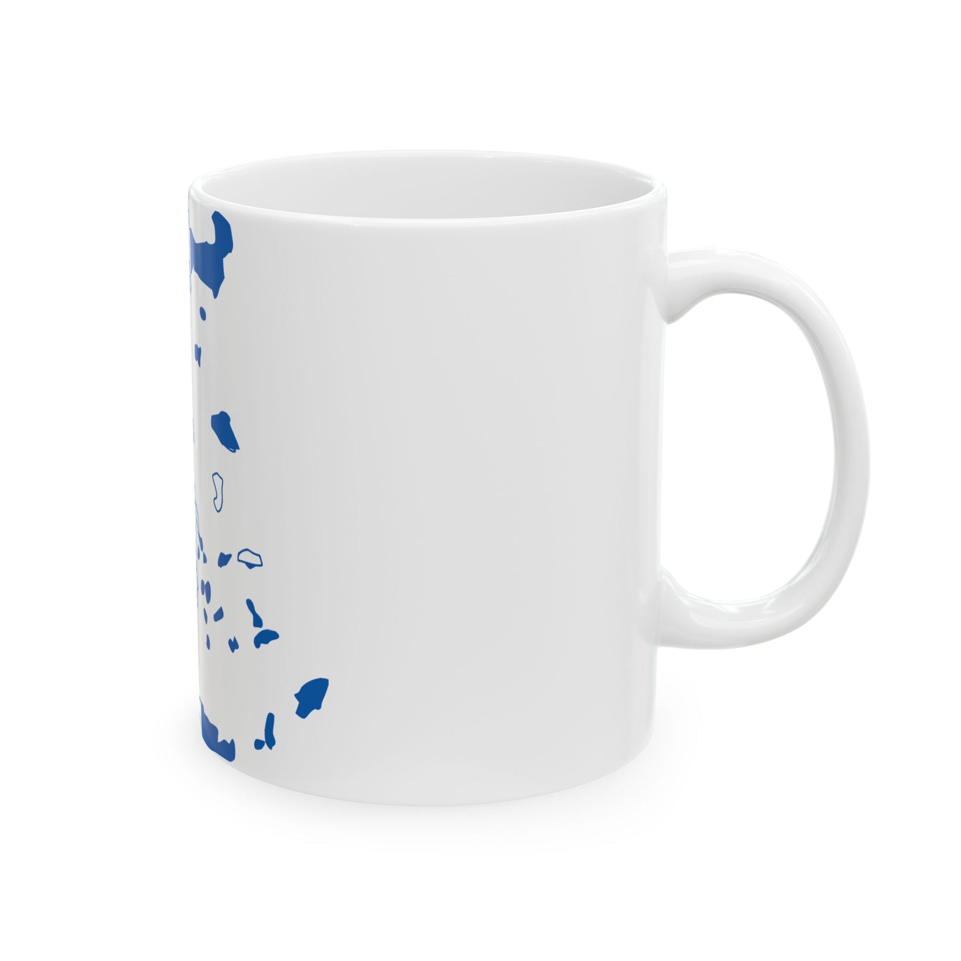 Flag-map of Greece 1822-1978 (Greece) White Coffee Mug-Go Mug Yourself