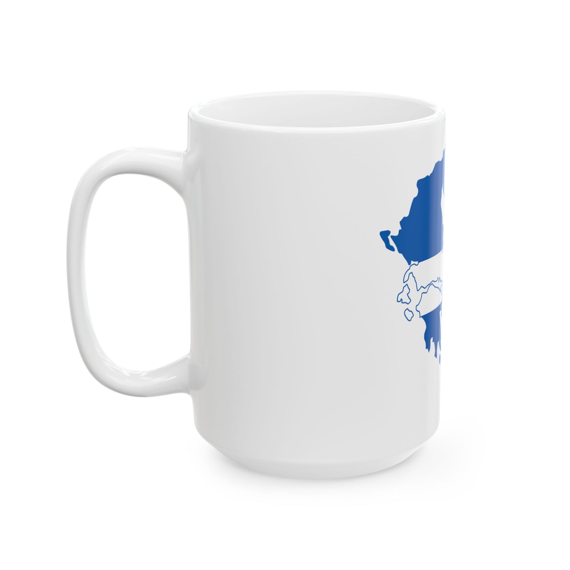 Flag-map of Greece 1822-1978 (Greece) White Coffee Mug-Go Mug Yourself