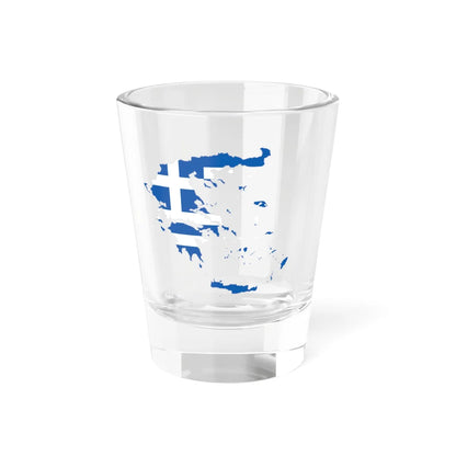 Flag-map of Greece (Greece) Shot Glass 1.5oz 1.5oz - Go Mug Yourself