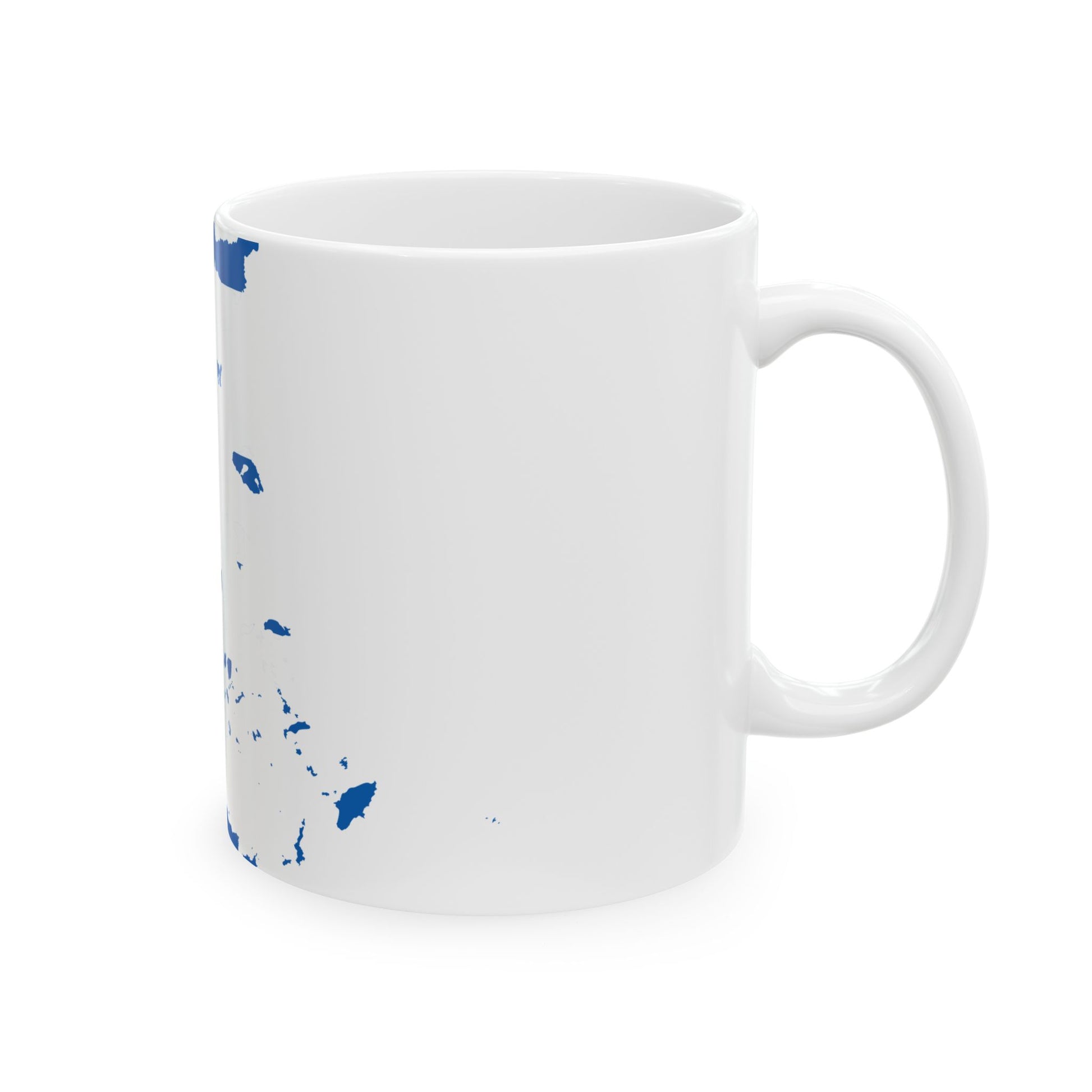 Flag-map of Greece (Greece) White Coffee Mug-Go Mug Yourself