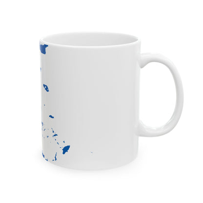 Flag-map of Greece (Greece) White Coffee Mug-Go Mug Yourself