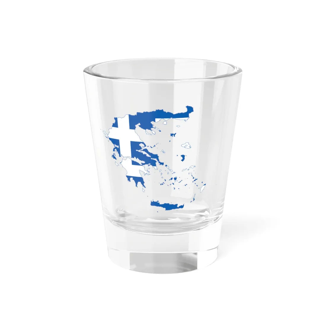 Flag-map of Greece2 (Greece) Shot Glass 1.5oz 1.5oz - Go Mug Yourself