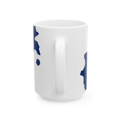 Flag-map of Greek Macedonia (Greece) White Coffee Mug-Go Mug Yourself