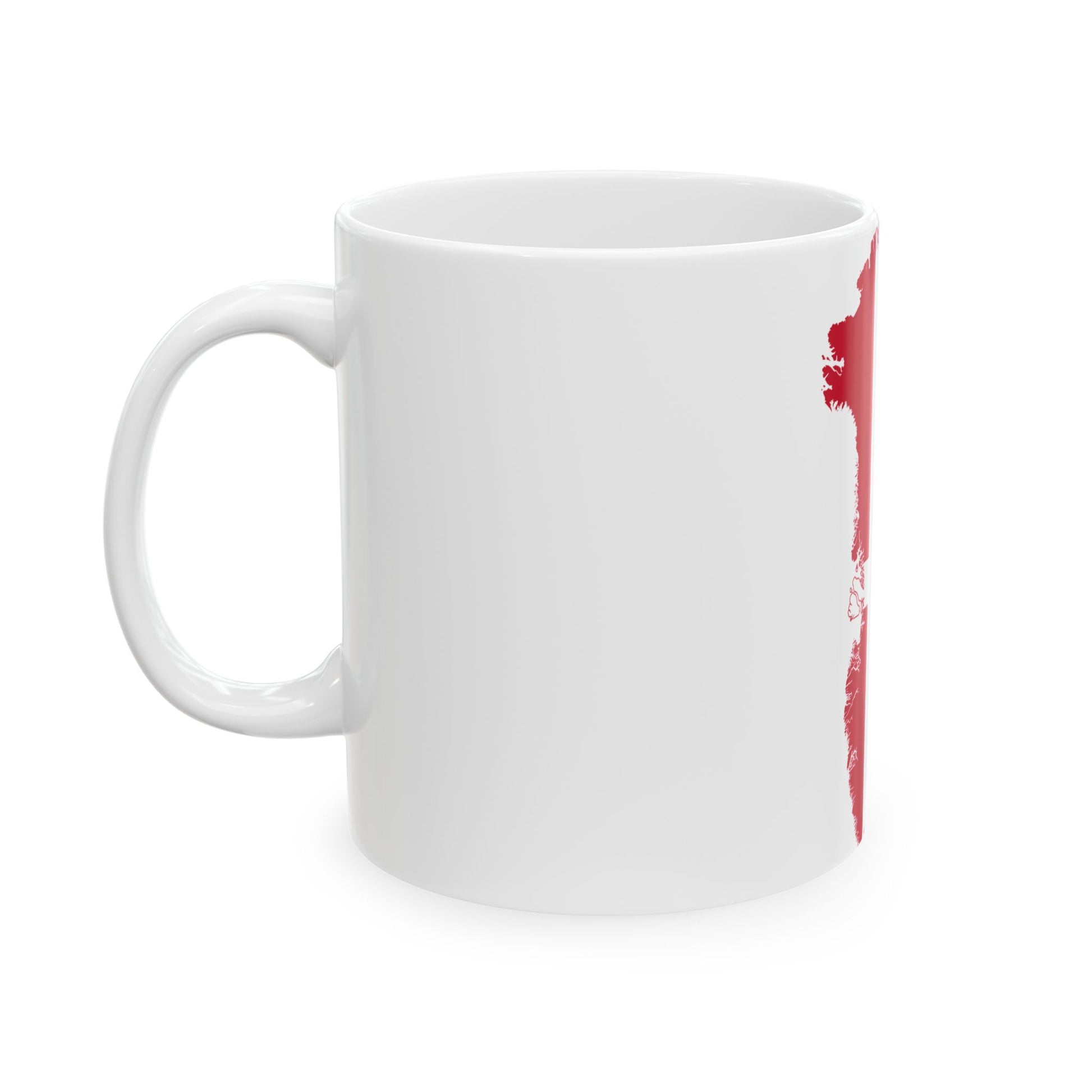 Flag map of Greenland Denmark (Denmark) White Coffee Mug-Go Mug Yourself