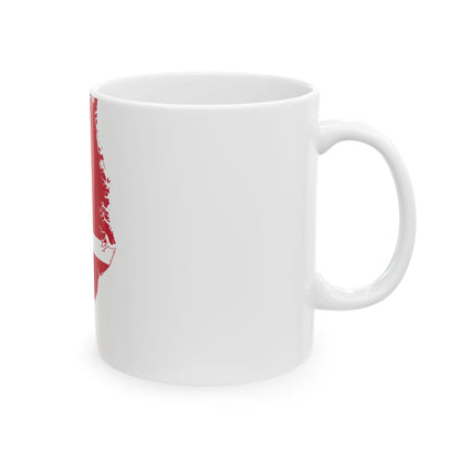 Flag map of Greenland Denmark (Denmark) White Coffee Mug-Go Mug Yourself