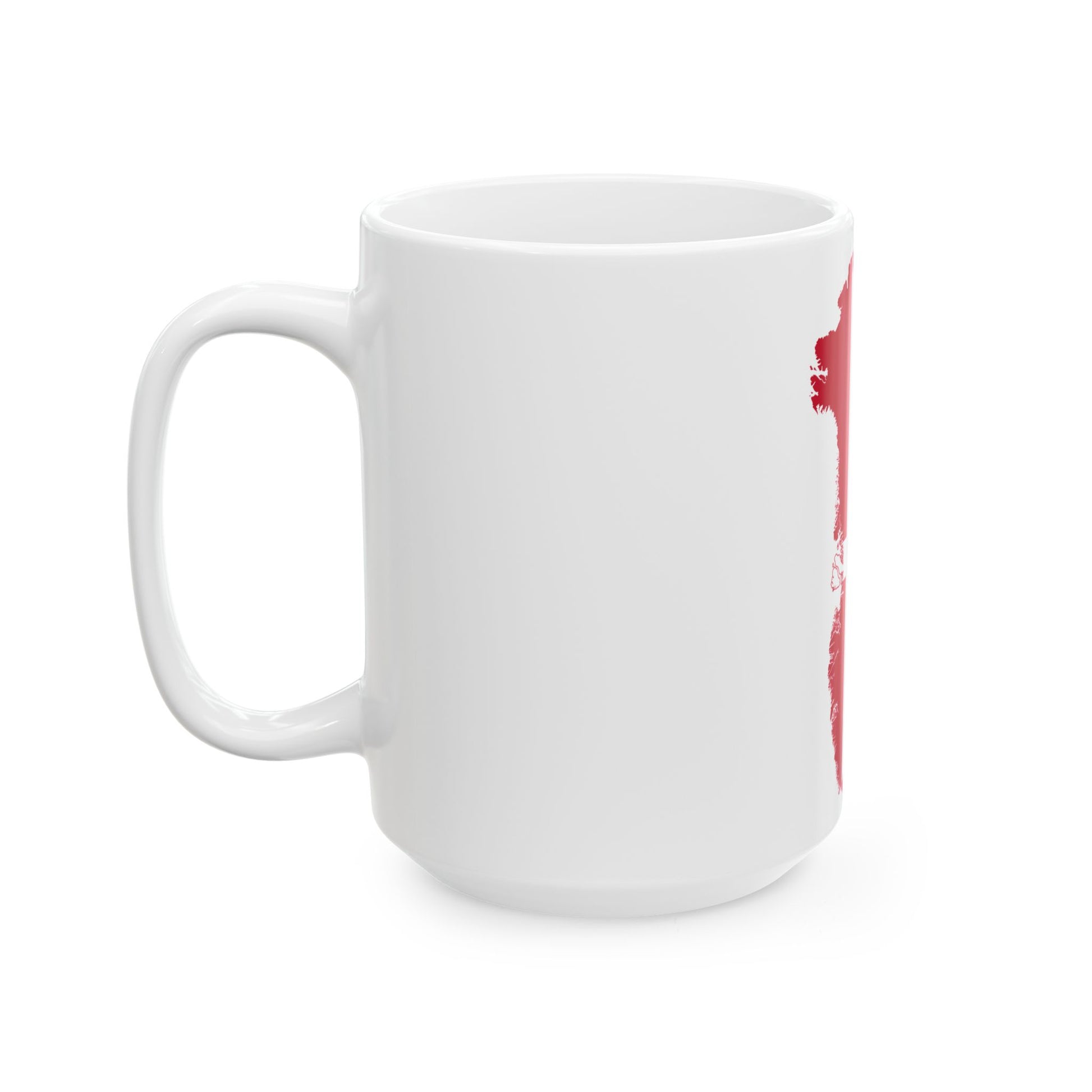Flag map of Greenland Denmark (Denmark) White Coffee Mug-Go Mug Yourself