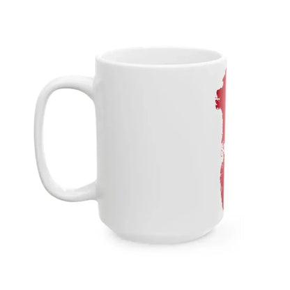 Flag map of Greenland Denmark (Denmark) White Coffee Mug - Go Mug Yourself
