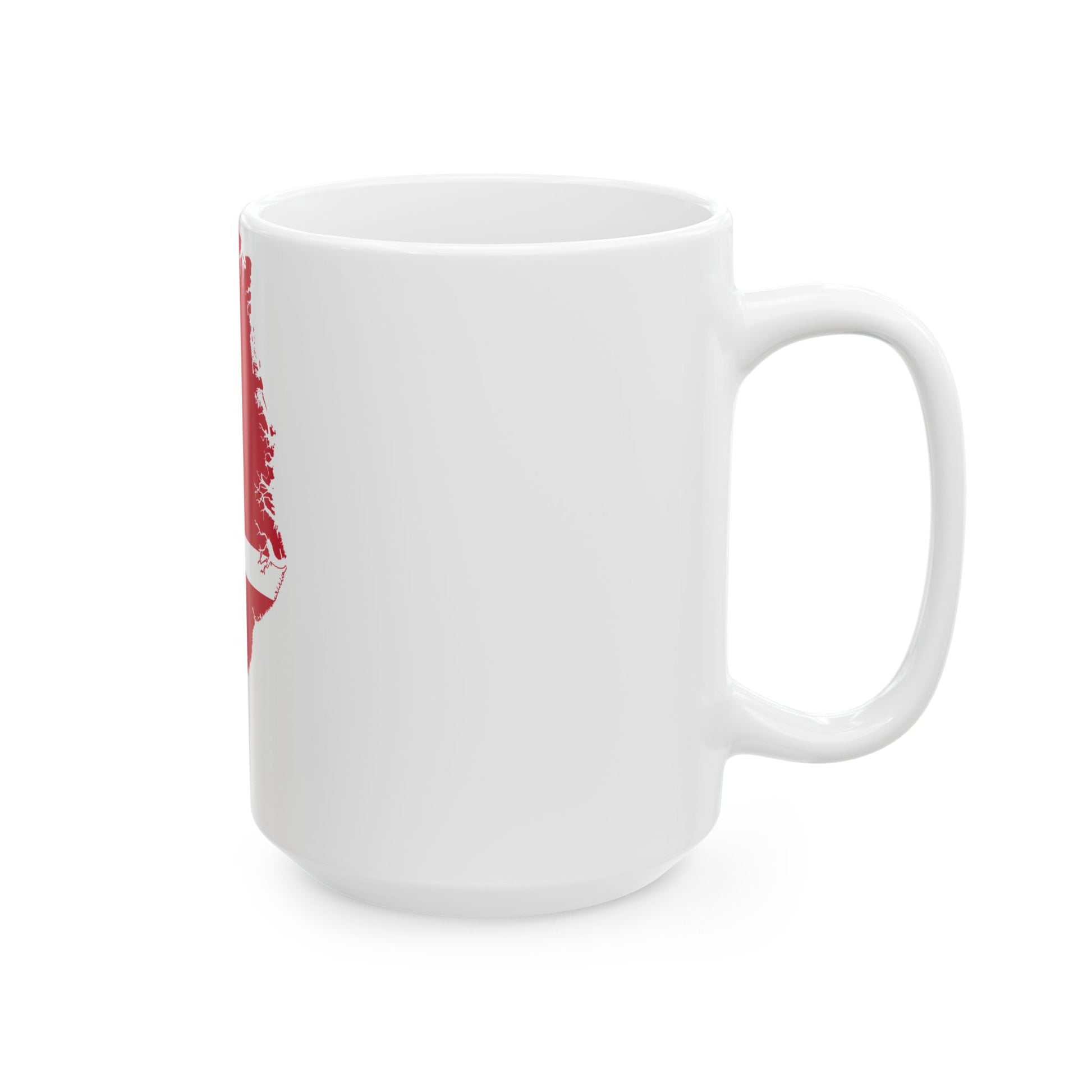 Flag map of Greenland Denmark (Denmark) White Coffee Mug-Go Mug Yourself