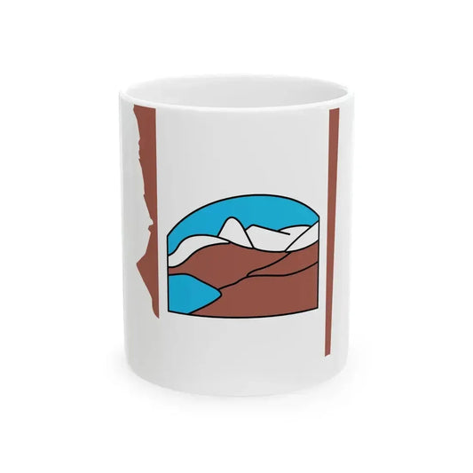 Flag map of Grise Fiord (Canada) White Coffee Mug 11oz - Go Mug Yourself