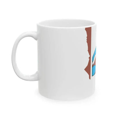 Flag map of Grise Fiord (Canada) White Coffee Mug - Go Mug Yourself