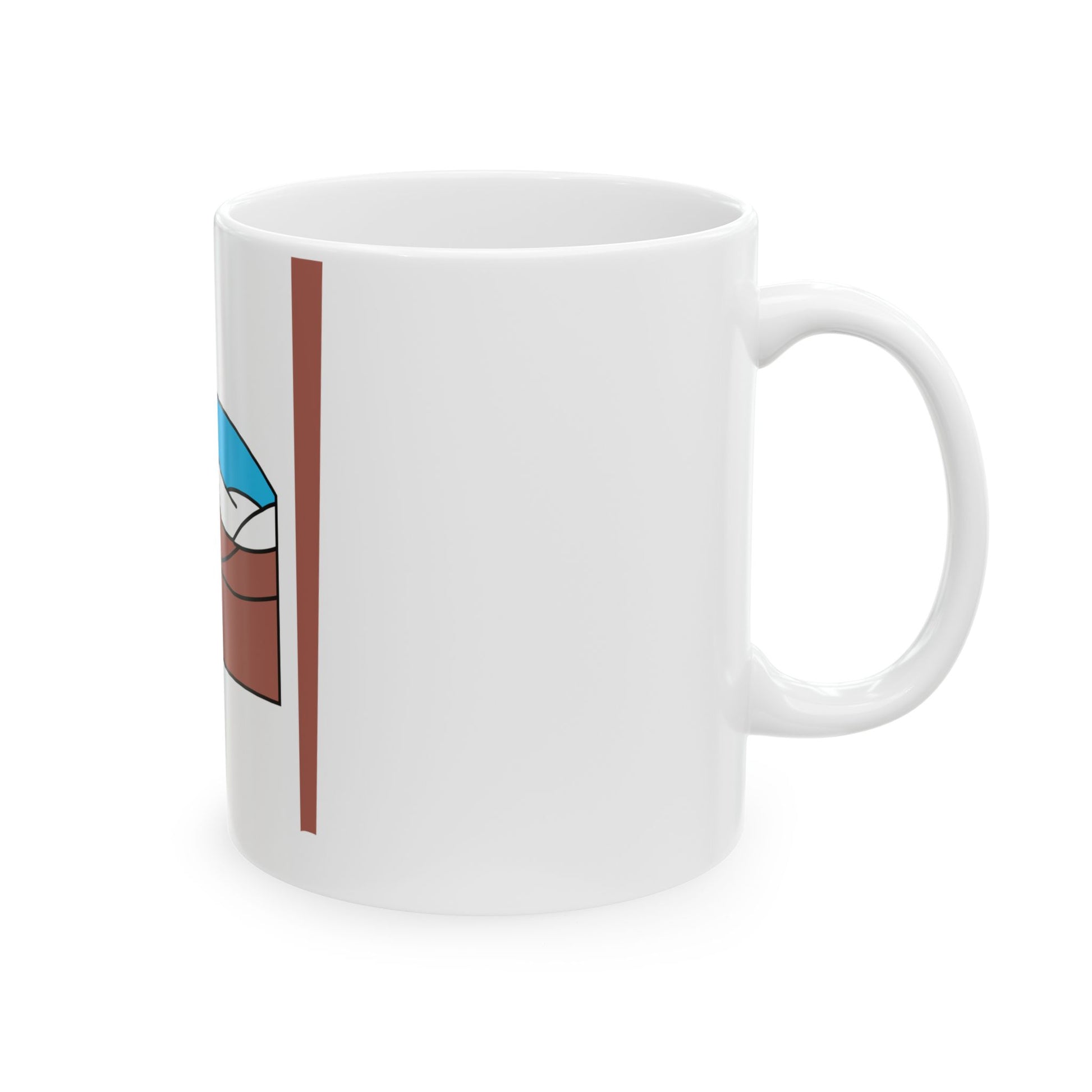 Flag map of Grise Fiord (Canada) White Coffee Mug-Go Mug Yourself