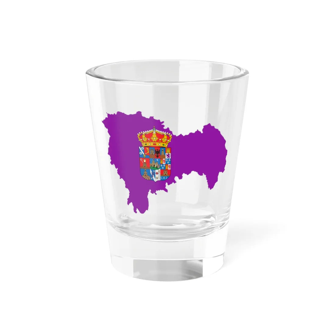 Flag-map of Guadalajara Province (Spain) Shot Glass 1.5oz 1.5oz - Go Mug Yourself