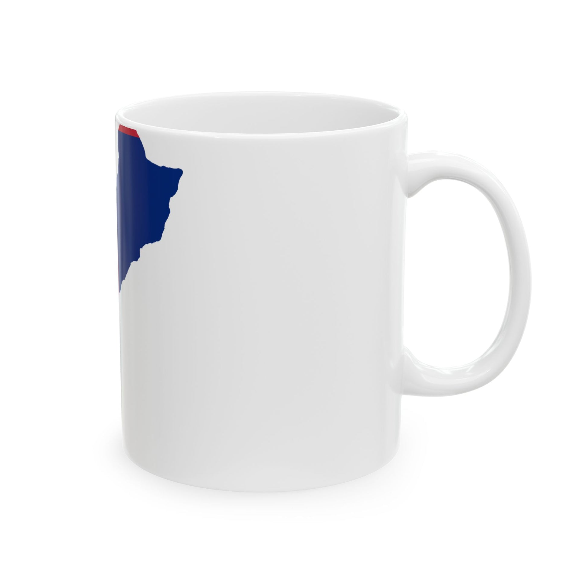 Flag map of Guam (United States) White Coffee Mug-Go Mug Yourself